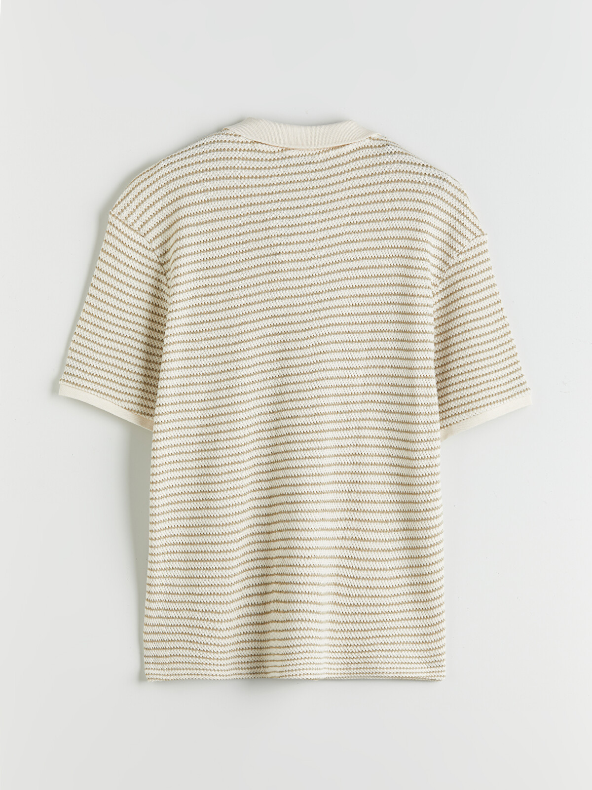 LCW Vision Polo Neck Striped Mens T-shirt
